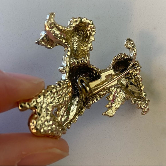 Vintage French Poodle Brooch - Pin - Picture 4 of 6